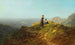 Uitzicht op de Vallei van de Twee Meisjes op een Alpe - Carl Spitzweg — weergave van het kunstwerk