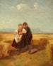 van jongen en meisje in een maïsveld - Carl Spitzweg — weergave van het kunstwerk