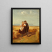 van jongen en meisje in een maïsveld - Carl Spitzweg — ingelijst kunstwerk aan de muur