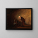 L'alchimiste chimiste - Carl Spitzweg — ingelijst kunstwerk aan de muur