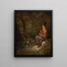 De visser aan de beek in het bos - Carl Spitzweg — ingelijst kunstwerk aan de muur