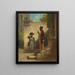 De commandant - Carl Spitzweg — ingelijst kunstwerk aan de muur