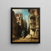 De postbode - Carl Spitzweg — ingelijst kunstwerk aan de muur