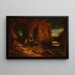 Eremiet in de schemering, L'Anachorète - Carl Spitzweg — ingelijst kunstwerk aan de muur