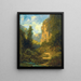 Mountain Landscape Painting - Carl Spitzweg — framed artwork on a wall