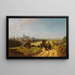 Promenade de l'institut - Carl Spitzweg — ingelijst kunstwerk aan de muur