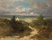 Landschap met rivier - Carl Spitzweg — weergave van het kunstwerk