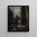 scène bij maanlicht met ruïnes van een kasteel - Carl Spitzweg — ingelijst kunstwerk aan de muur