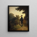 L'amant de roses - Carl Spitzweg — ingelijst kunstwerk aan de muur