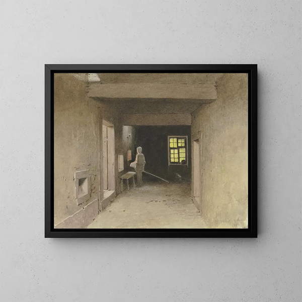 Bakery in Salzschlirf, August 9, 1880 - Carl Theodor Reiffenstein — framed artwork on a wall