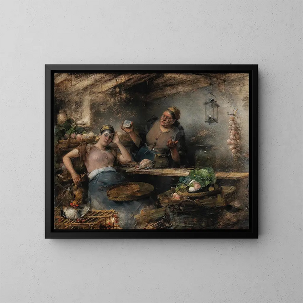 Lost in Thought - Carl von Merode — framed artwork on a wall