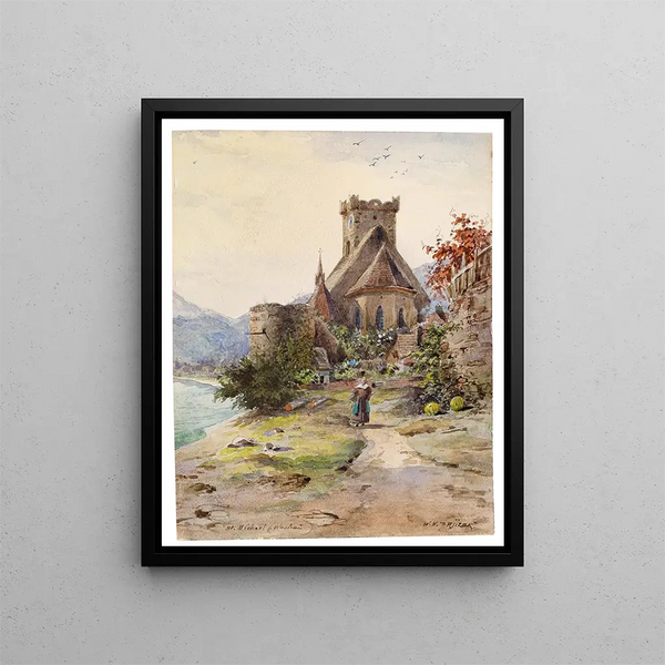 Saint Michel - Carl Wenzel Zajicek — framed artwork on a wall