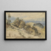 Zon en Regen in de Serpentara bij Olevano - Carl Wilhelm Müller — ingelijst kunstwerk aan de muur