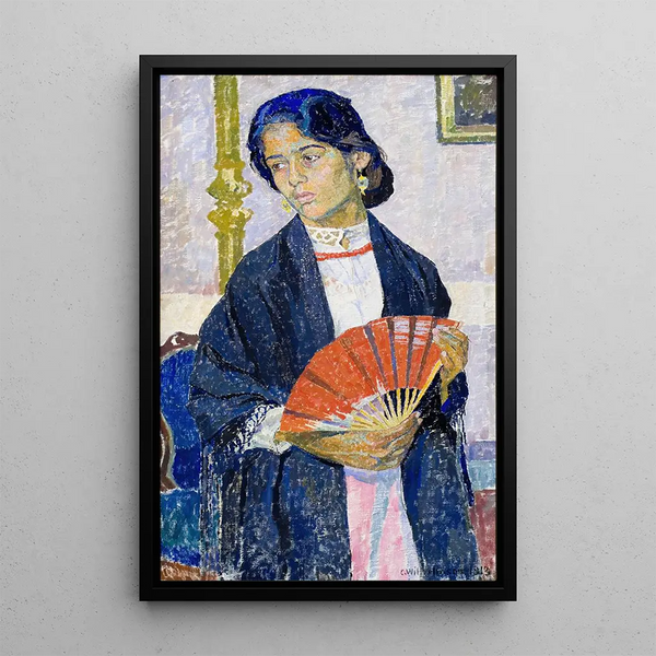 Small Gypsy - Carl Wilhelmson — framed artwork on a wall