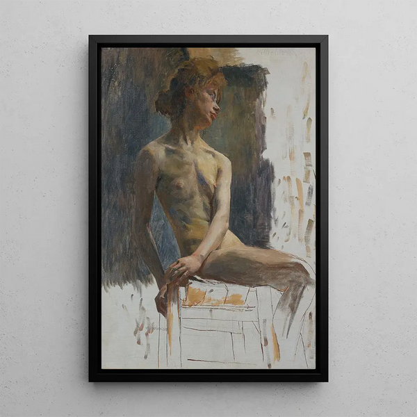 Reproduction of the painting Study of a model - Carl Wilhelmson