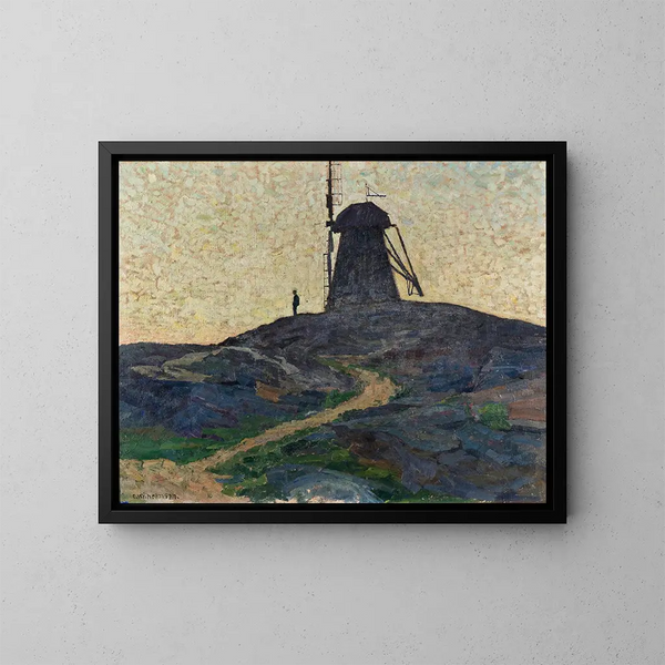 The Windmill - Carl Wilhelmson — framed artwork on a wall