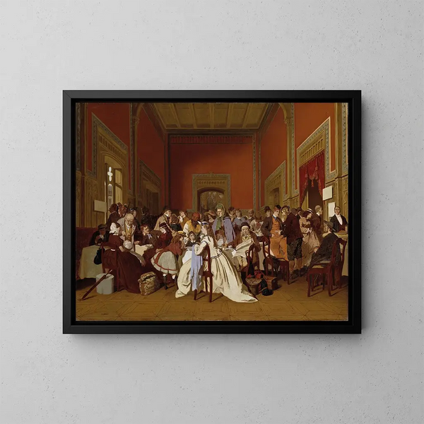 Waiting room of second class - Carl d'Unker — framed artwork on a wall