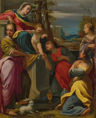 Carlo Bononi - The Virgin and Child with Saints Agnes Mary Magdalene Cecilia and Margaret.webp