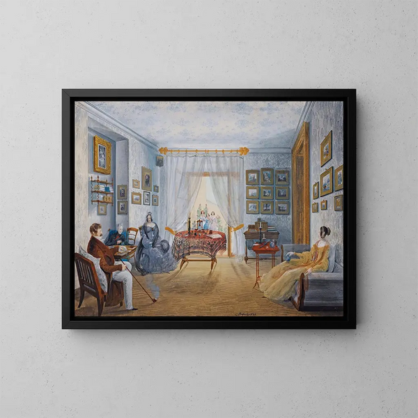 Seven views of Miskhor in Crimea III - Carlo Bossoli — framed artwork on a wall