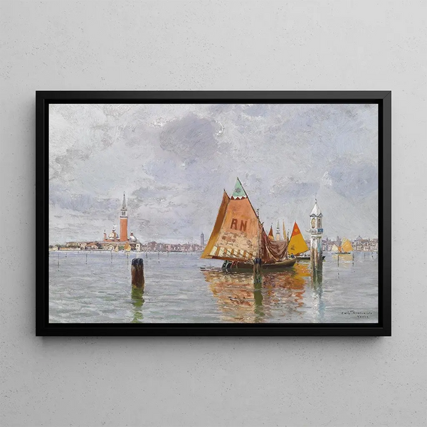 Carlo Brancaccio - Fischerboote In Der Lagune Von Venedig.webp