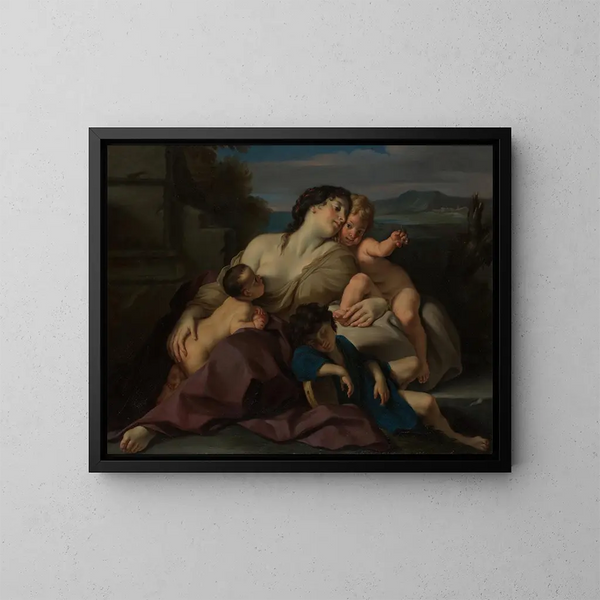 Charité - Carlo Cignani — framed artwork on a wall