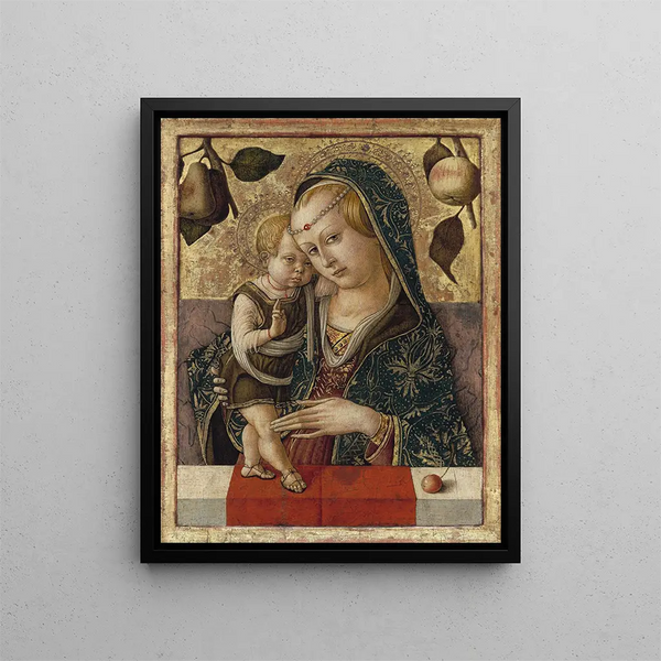 Virgin and Child - Carlo Crivelli — framed artwork on a wall