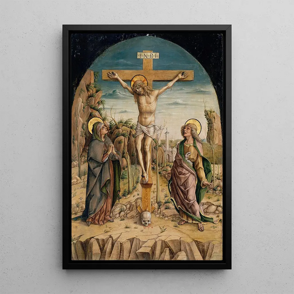 Reproduction of the painting La Crucifixion - Carlo Crivelli