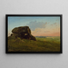 Landschap in de avond met een dolmen, studie - Carlo Dalgas — ingelijst kunstwerk aan de muur