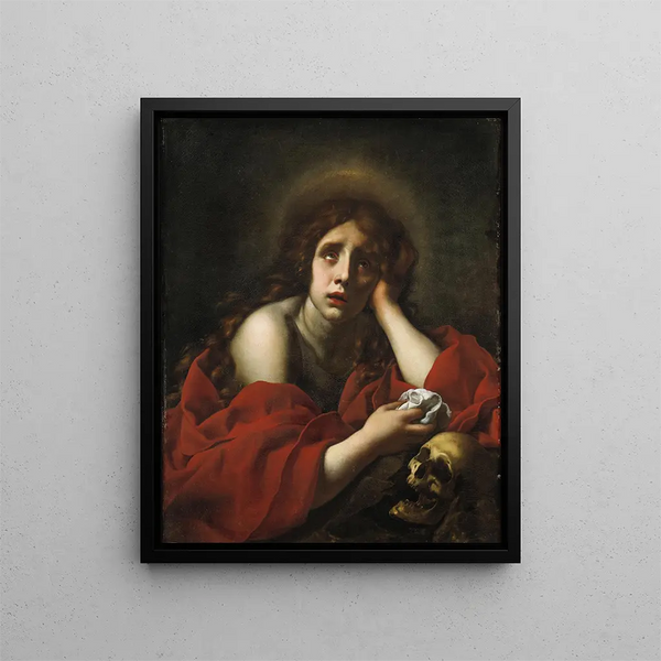 La pénitente Marie-Madeleine - Carlo Dolci — framed artwork on a wall