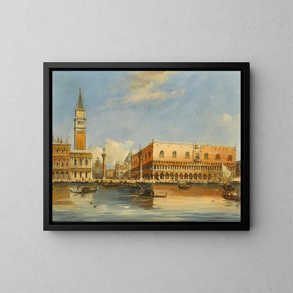 Vue vénitienne IV - Carlo Grubacs — framed artwork on a wall