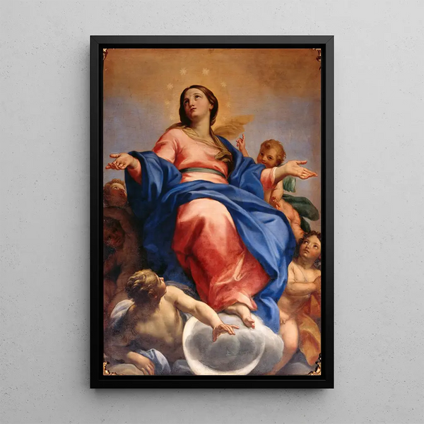 Immaculate Conception - Carlo Maratti — framed artwork on a wall