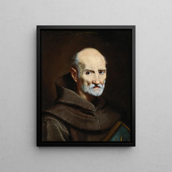 Portrait of Luke Wadding - Carlo Maratti — framed artwork on a wall