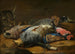 van een kat en dode wild - Carstian Luyckx — weergave van het kunstwerk
