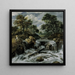 Cascade dans les contreforts norvégiens - Jacob van Ruisdael — framed artwork on a wall