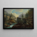 Passerelle en bois sur la Lütschine près de Gsteig - Caspar Wolf — ingelijst kunstwerk aan de muur