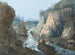 Gorge met waterval - Caspar Wolf — weergave van het kunstwerk