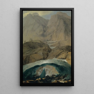 Caspar Wolf - Snow Bridge and Rainbow in the Gadmen Valley.webp