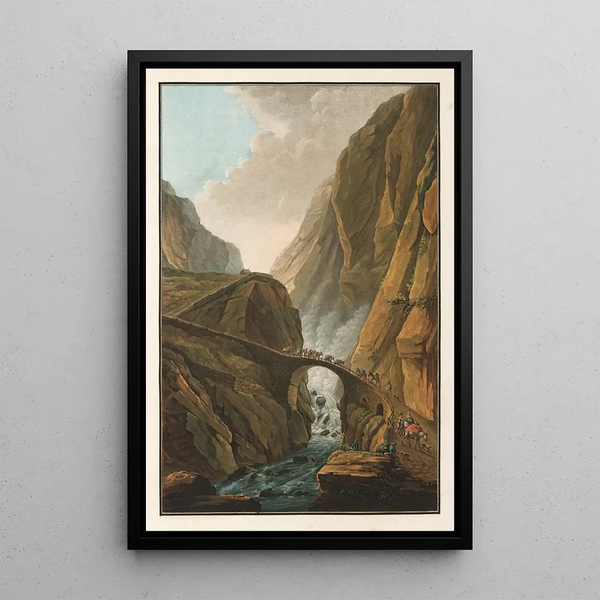 Reproductie van het schilderij Pont du Diable - Caspar Wolf