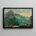 The lower glacier of Grindelwald with Lütschine and the Mettenberg - Caspar Wolf — framed artwork on a wall