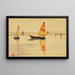 Venice Sailboats - Cass Gilbert — framed artwork on a wall