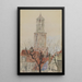 Reproductie van het schilderij Tour de la cathédrale d'Utrecht Hollande - Cass Gilbert