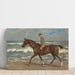 Reproductie van het schilderij ruiter op het strand links - Max Liebermann