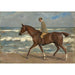 Reproductie van het schilderij ruiter op het strand links - Max Liebermann
