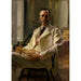 Man met de kat - Cecilia Beaux — weergave van het kunstwerk