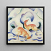 Hert in de sneeuw - Franz Marc — ingelijst kunstwerk aan de muur