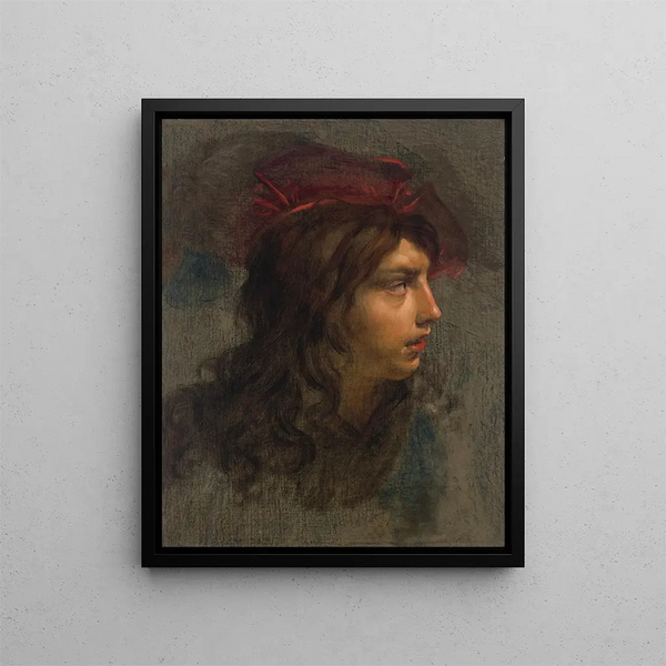 Chef d'un jeune - Cesare Dandini — framed artwork on a wall