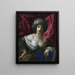 Woman depicted as the goddess Diana - Cesare Dandini — framed artwork on a wall
