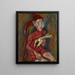 Child with a toy - Chaïm Soutine — framed artwork on a wall