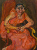 Vrouw in roze - Chaïm Soutine — weergave van het kunstwerk