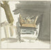 a peasant cart seen from behind - Simon Andreas Krausz — displayed in an interior